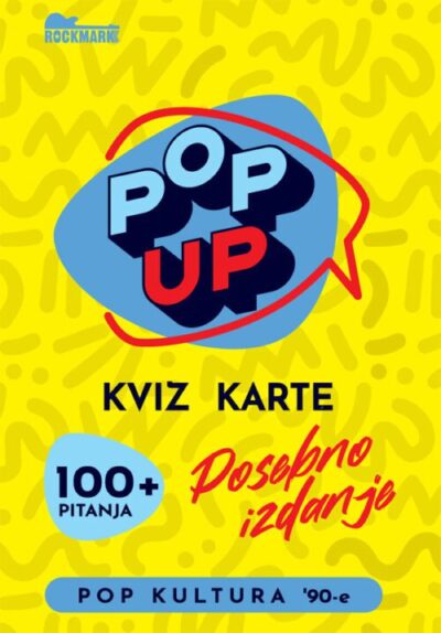 Pop Up Kviz karte - Pop kultura '90-e