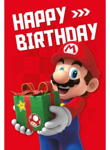 Super Mario - Happy Birthday - čestitka