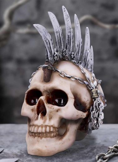 Chain Blade Mohican Mohawk Knife Skull