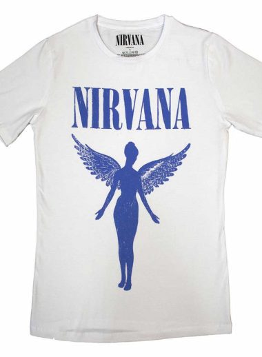Nirvana - Angelic Blue Mono - bijela majica