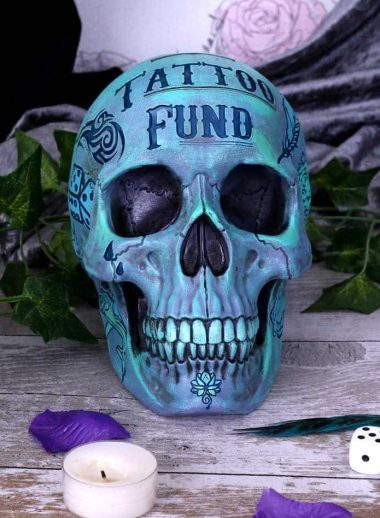 Tattoo Fund Skull Blue