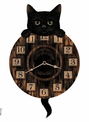 Kitten tickin zidni sat