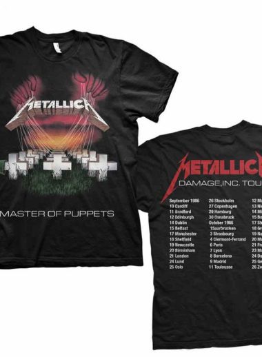 Master of Puppets European Tour '86 majica
