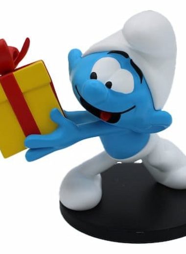 Jokey Smurf with Gift figura